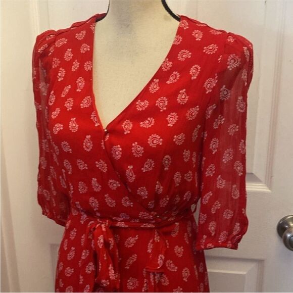 The Kooples XSport viscose wrap dress, US0 - Picture 6 of 16